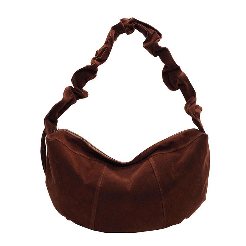 Crossbody Bag Women 2025 New Pleated Cloud Bag Retro Velvet Dumpling Bag Casual Large Capacity Shoulder Bag Tide