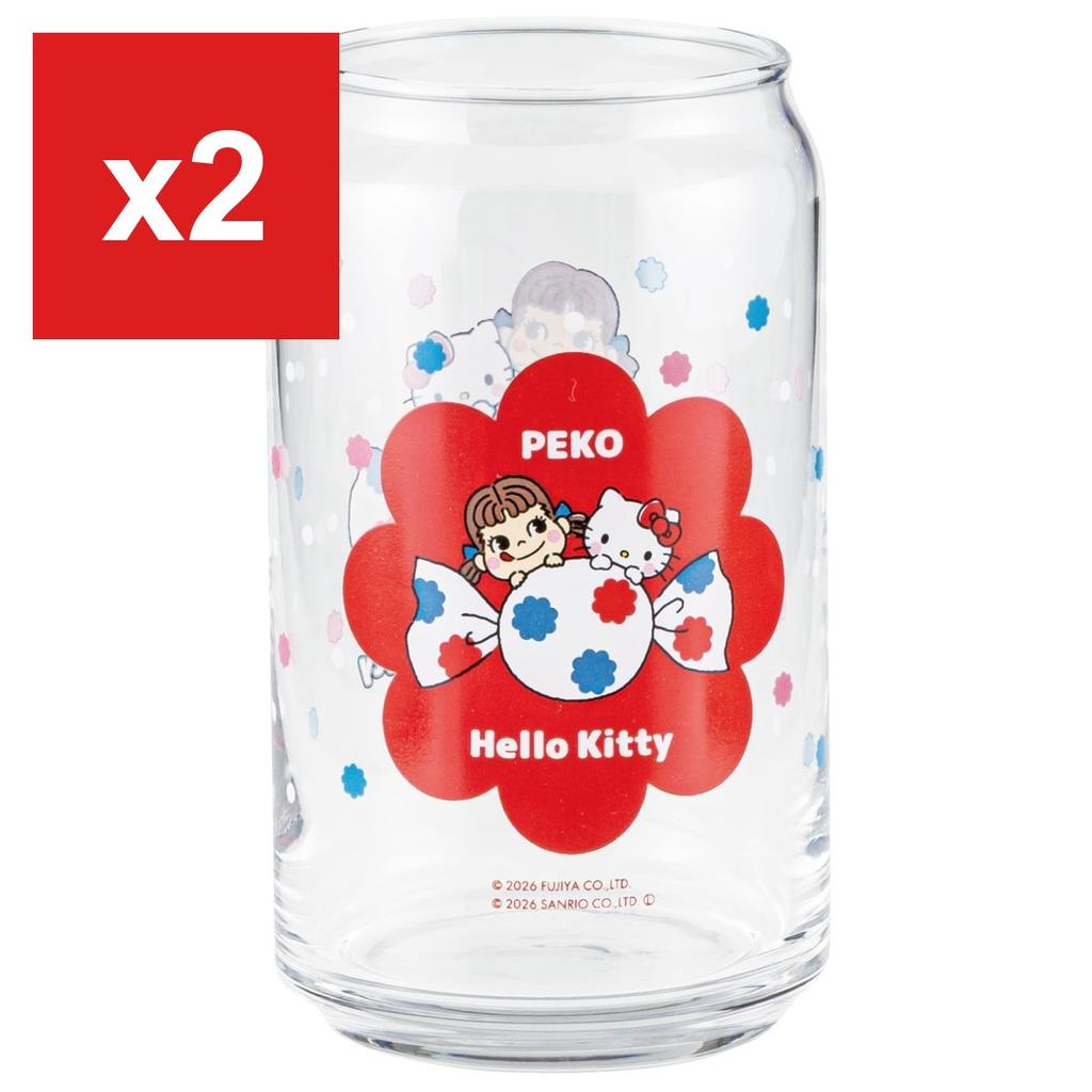 Sanrio x Fujiya Peko-chan Hello Kitty Can-Shaped Juice Glass (SAN5115-1)
