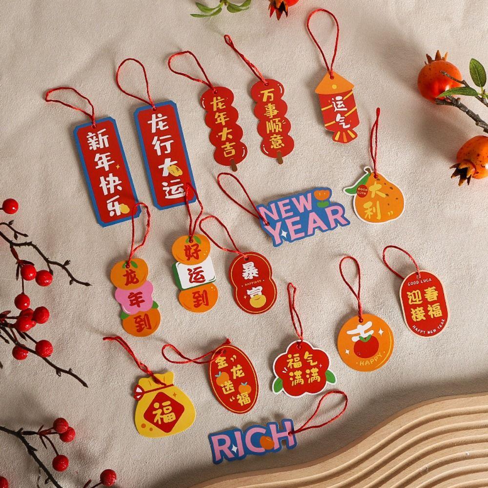 Decorative New Year's Blessing Pendant Chinese Style Lunar New Year Hanging Ornament  Wedding