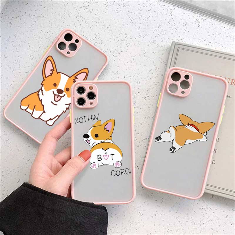 

Милый чехол для телефона Corgi Butt Animal Puppy, матовый прозрачный для iphone 14 11 12 13 plus mini x xs xr pro max чехол