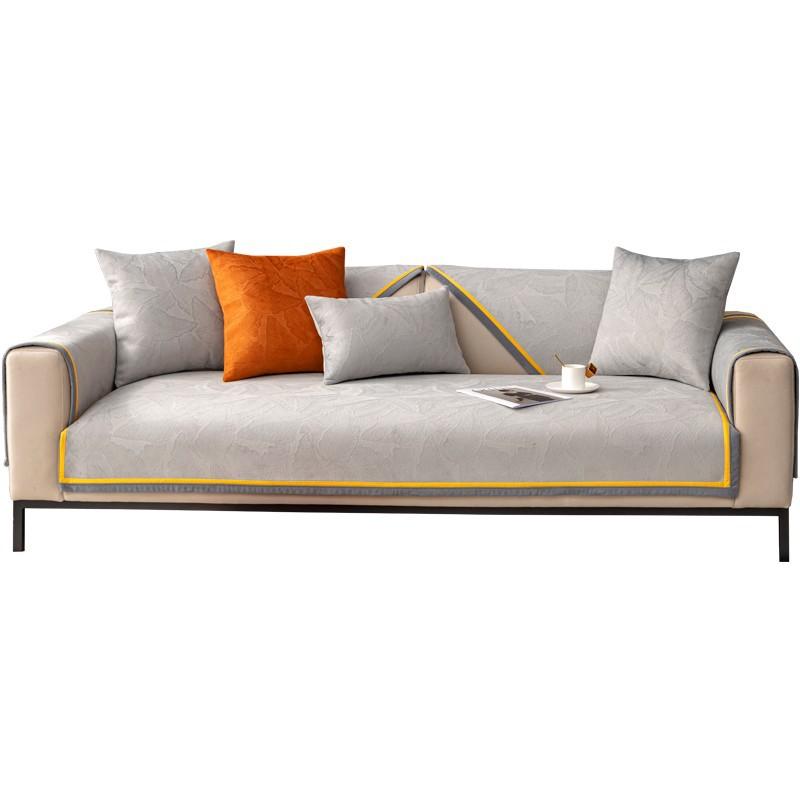 Sommer Leicht Luxus Sofakissen Rutschfest Hochwertiger Sofabezug All-Inclusive Nordisch Schlicht Kissenbezug Stoff Vier Jahreszeiten Universell