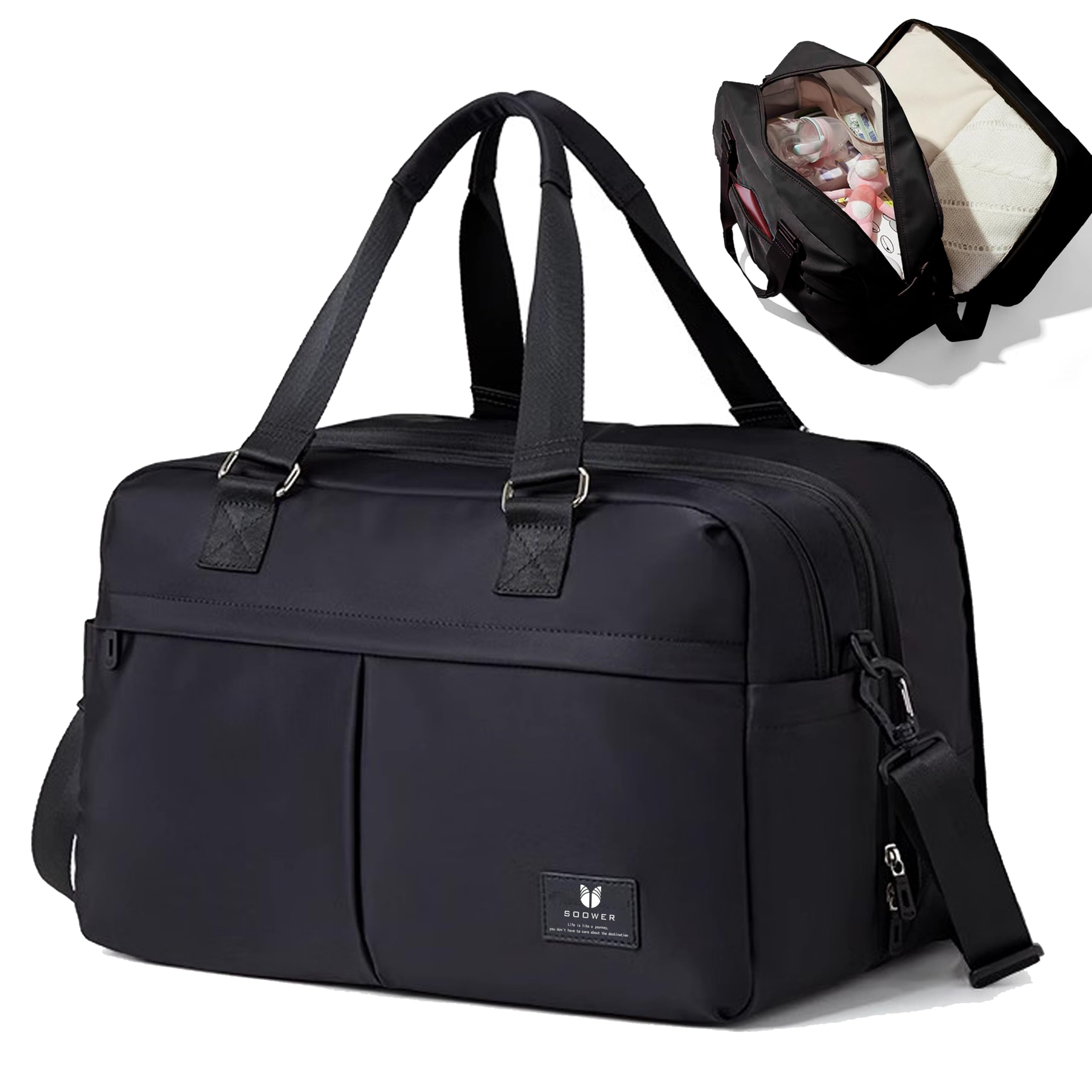 

Boston bag, travel bag, bag [expandable 34L], waterproof pocket, water repellent finish, 4WAY, suitcase attachment, sports bag, carry-on bag, school