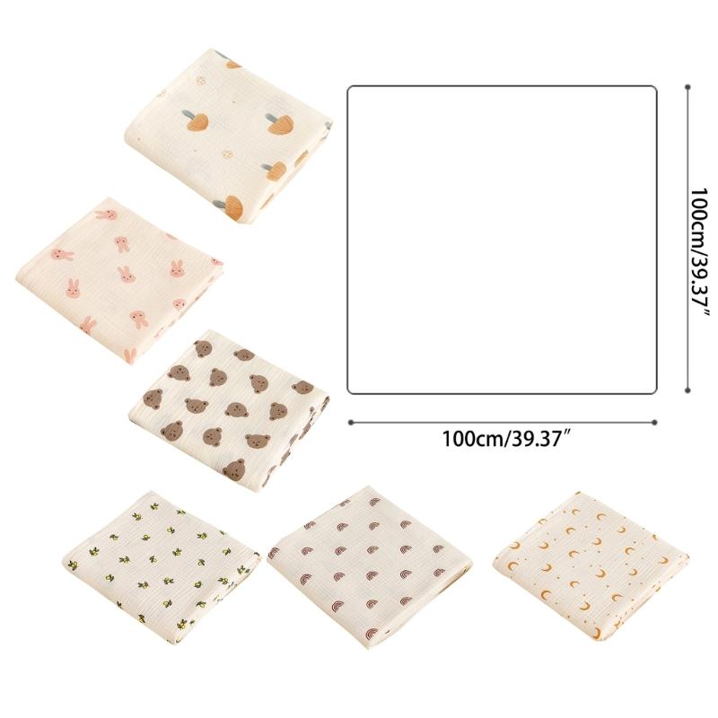 Kocyk dla dziecka Bawełniany Kocyk Otulacz Uroczy Wzór Kocyk do Otulania Ręcznik Kąpielowy Pościel do Łóżeczka Niemowlęcego Ręcznik dla Noworodka Bez Fluorescencji