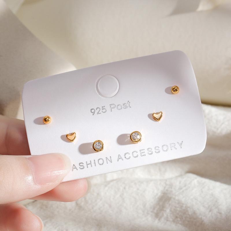 S925 Silver Exquisite European & American Style Diamond Earrings for Women - Luxurious & Fashionable, Versatile Ear Buckles