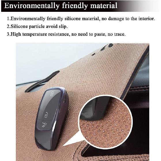 Rifoda Armaturenbrettabdeckung Matte Passend für Jeep Grand Cherokee 2011-2021 Leder Material Rutschfester Armaturenbrettschutz Sonnenschutz Blendfreies Abdeckpolster Rote Nähte
