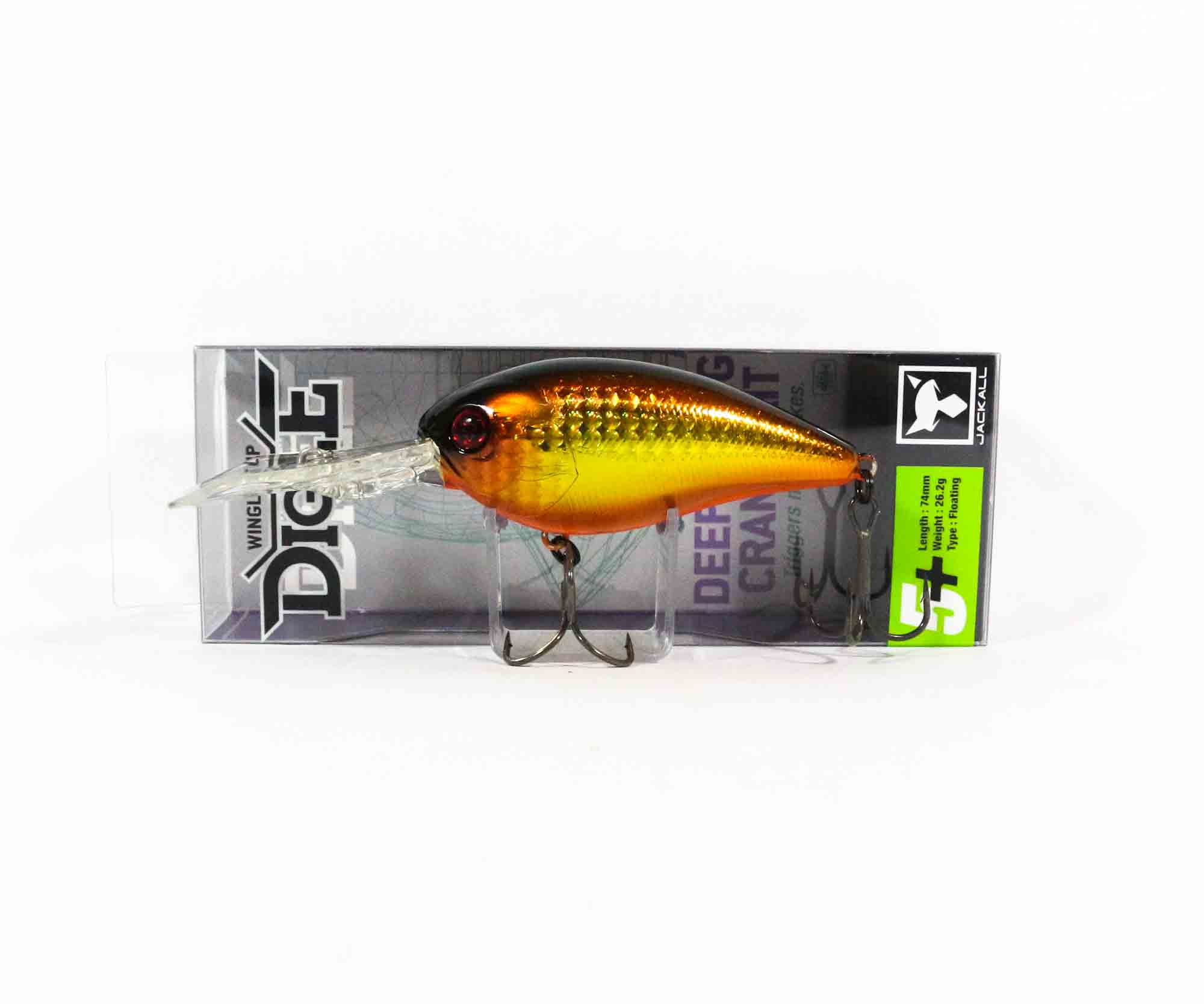 

Jackall Digle 5+ Crank Bait Плавающая приманка Двойное сцепление Золото Черный (2199)