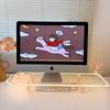 Luminous Cat Paw Acrylic Monitor Riser & Storage Shelf