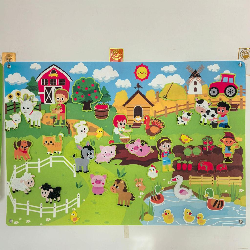 Children's 3D Animal Felt Game Pack - Early Learning Busy Board