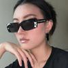 High Quality Printed letters small frame square sunglasses new retro sunglasses ladies Korean trend sunglasses fashion wear street shooting