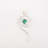 Boho Spiral Chrome Diopside Gemstone Pendant 925 Sterling Silver Handmade Gift PP-42-1