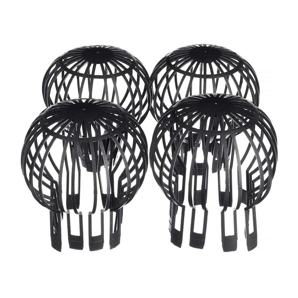 4 STÜCKE Flexibler Fallrohrfilter Kunststoff Dachrinne Ballonschutz Filter Geeignet für Haushaltsfallrohre Garten Schutzabdeckung