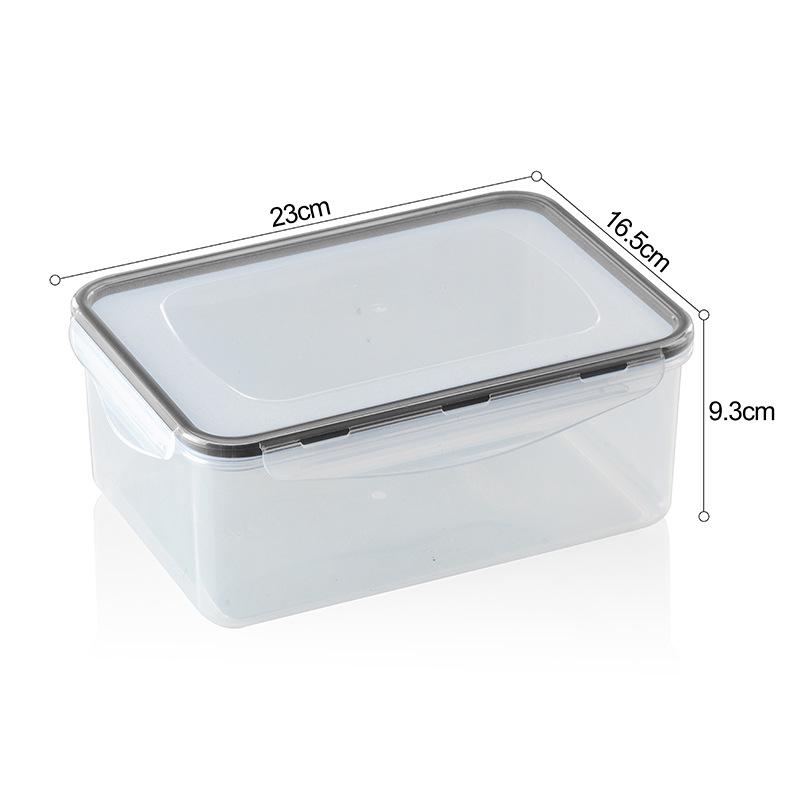 Kitchen Refrigerator Transparent PP Plastic Food Storage and Preservation Box