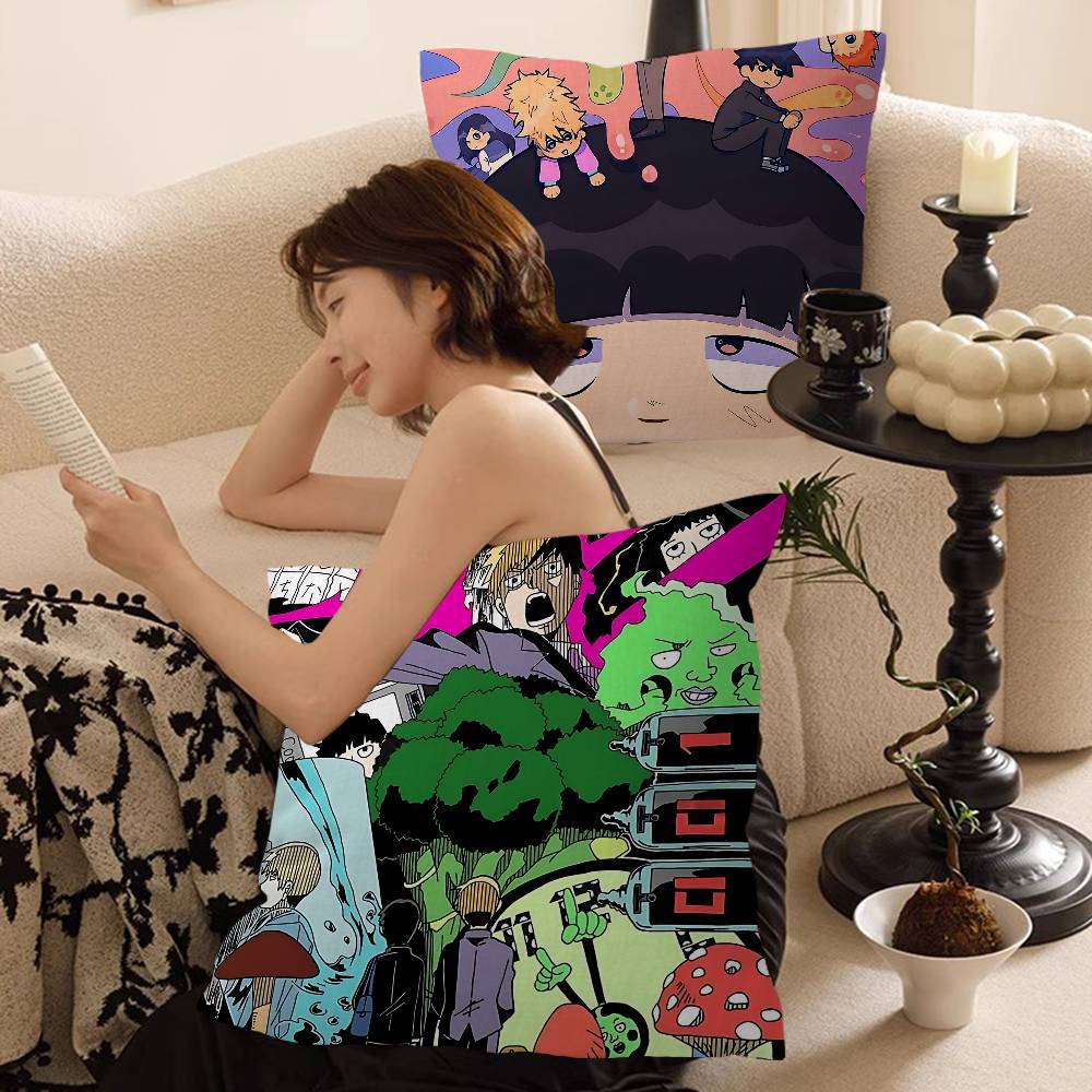 Anime Mob Psycho 100 Pillow Anime Pillow Sofa Bed Head Pillow Cover Cushion Cover 45X45 Cm Fashion