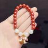 Personalized Cinnabar Sand Horse Bracelet - Zodiac Year Unisex Ornament