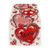 Valentine's Day Red Love Hearts Table Runner, Super Soft Tablecloth, Anniversaries, Engagement, Kitchen Dining Fireplace Mantel Decor