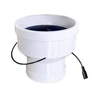 Rohrventilator 75mm bis 110mm 12V 3W Lüftungs-Abluftventilator Rauchabzugsventilator zur effektiven Verbesserung der Luftqualität