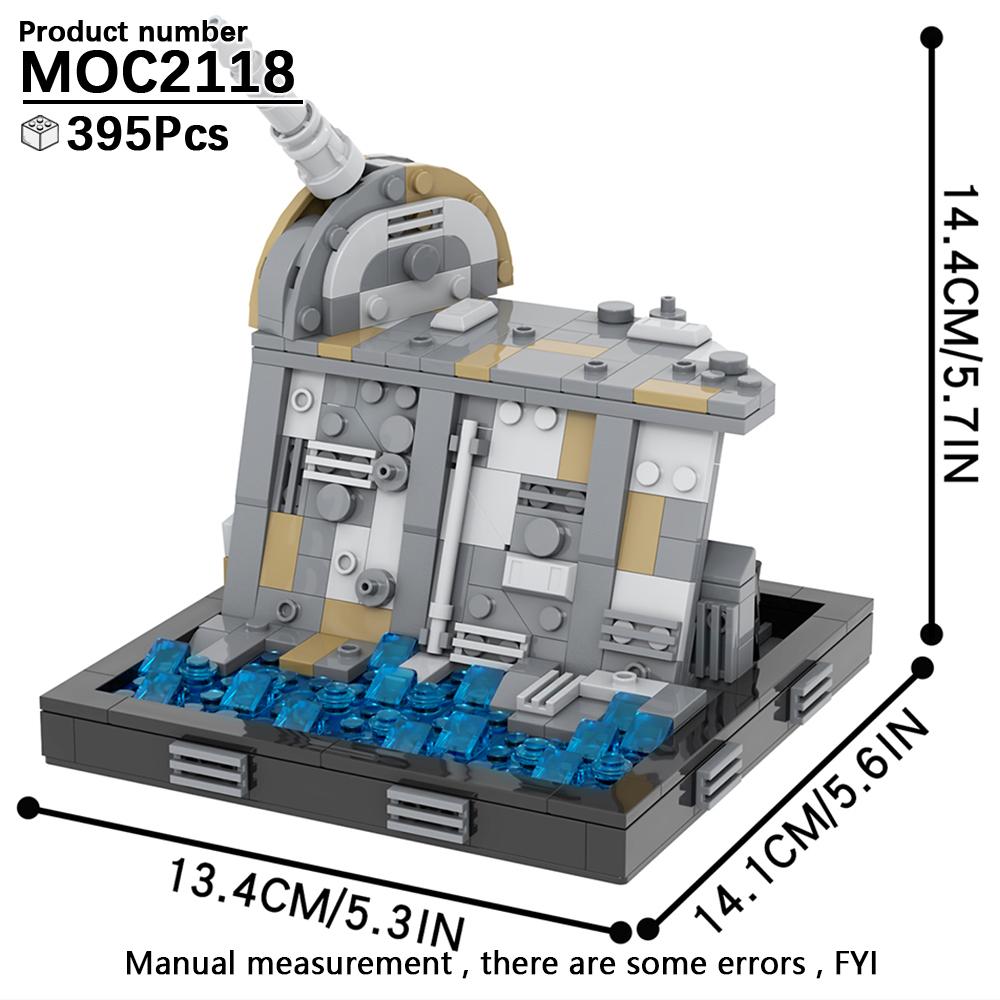 MOOXI Seria Wojen Kosmicznych Model Scenariuszowy MOC Klocki DIY Diorama Zabawki dla Dorosłych i Dzieci Zestaw Klocków Prezenty Montessori Dekoracja