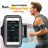 Running Sports Phone Case Arm Band For iPhone 17 Pro Max 16 15 14 13 Samsung S26 S25 S24 Ultra S23 Maximum Capacity Of 7 Inches 6