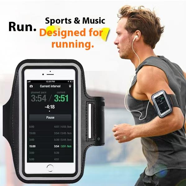 Running Sports Phone Case Arm Band For iPhone 17 Pro Max 16 15 14 13 Samsung S26 S25 S24 Ultra S23 Maximum Capacity Of 7 Inches 6