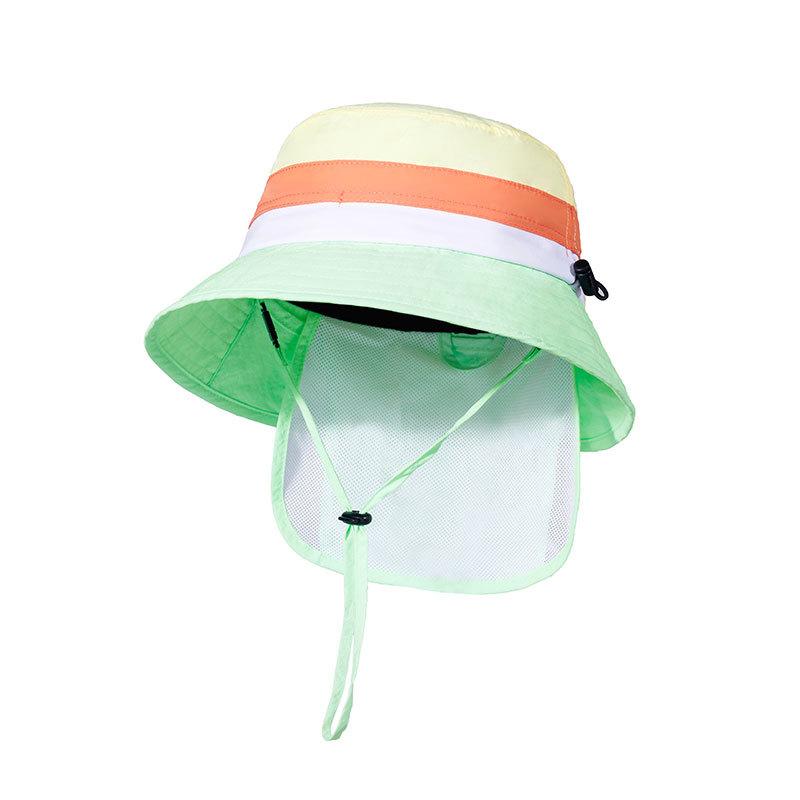 Summer Children's Sunscreen Hat Thin Bucket Hat Breathable UV Protection Baby Sun Hat