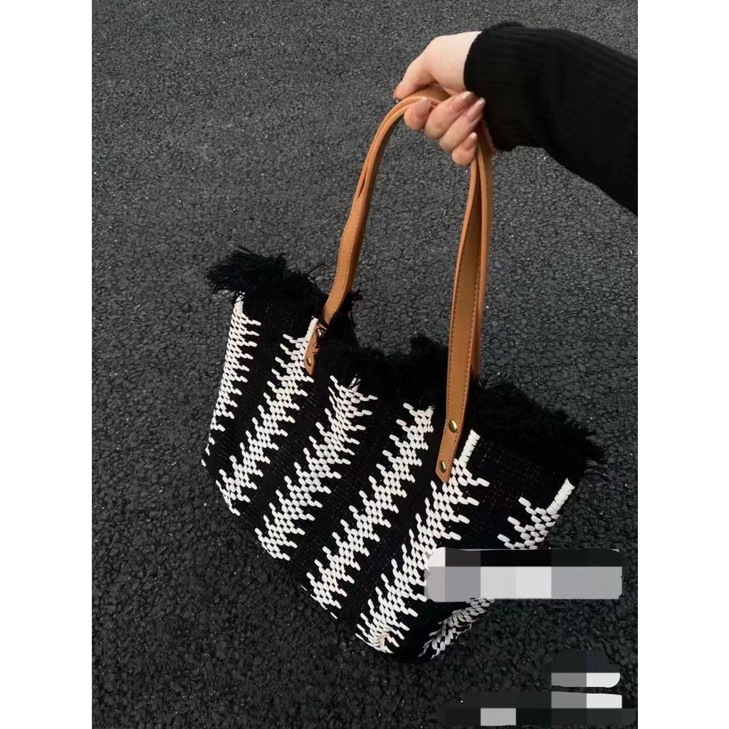 IELGY simple and popular shoulder large-capacity versatile bag, canvas bag