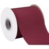 [Tekdeere]Width 100mm Solid Burgundy Grosgrain Ribbon, Perfect for Gift Wrapping, Sewing, Hair Accessories, Wedding Decorations - 22 Meters/roll