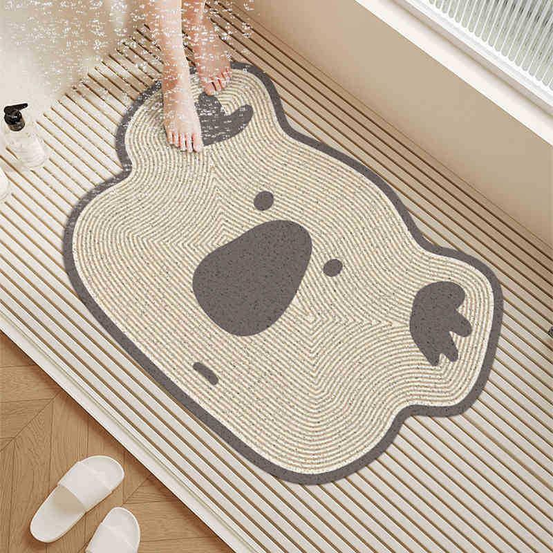 Badezimmer Rutschfeste Matte Toilette Toilette Seidenring Rutschfeste Matte Wasserdicht Toilette Duschraum Badematte