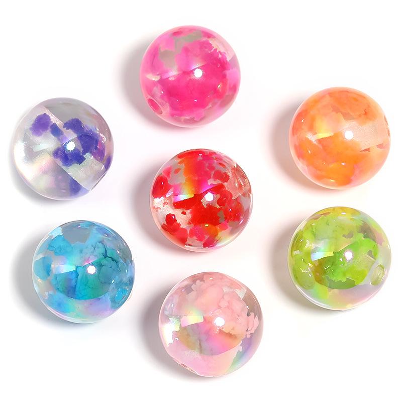 

16mm Cloud Pattern Acrylic Beads for DIY Phone Chains, Keychains, and Jewelry Accessories 16mm (10 pieces per pack)