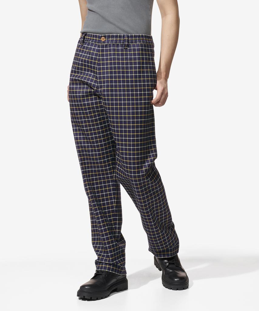 MARNI Check Cotton Wool Pants - Blumarine / Pumu0156A3Utc317Chb94