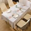 Waterproof Flower Table Cloth Soft Washable PVC Tablecloths Dining Tea High-end Towel Rectangular Desk Sheet Hotel Breakfast Mat