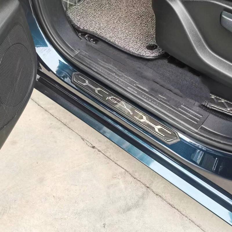 For Toyota C-HR CHR HEV AX20 2024 2025 Door Sill Anti-Kick Decoration Bumper Sill Anti-Dirty Cover Stickers Accessories