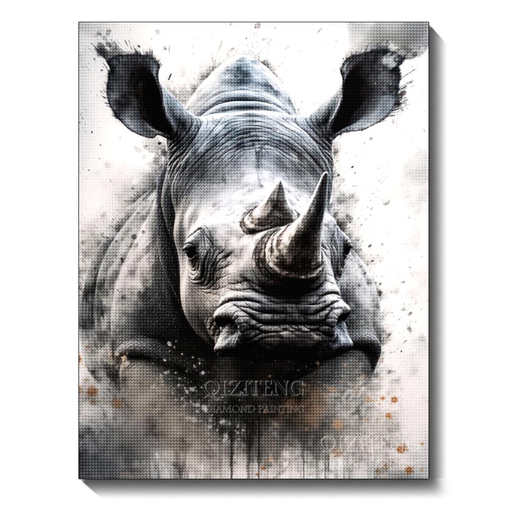 Black and White Animal Diamond Art Painting Dog 5D Full Diamond Mosaic Embroidery Cross Stitch Set Home Decoration Diy