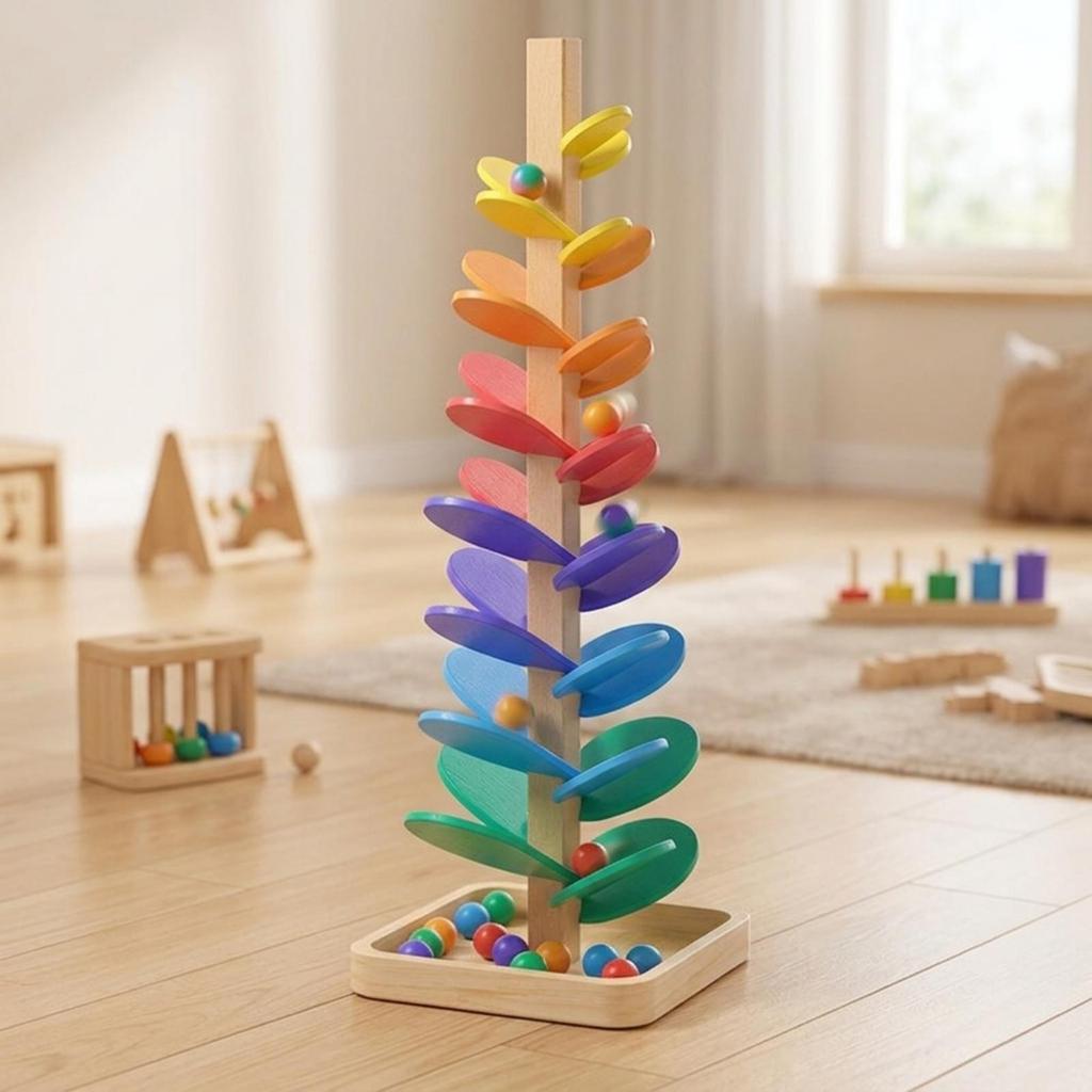 Musical Wooden Marble Run Tune Tree | developmentalStyle Design, Toy, for