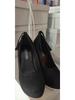 Korean Style Women's High-Heeled Platform Shoes, Solid Color, Plus Size 42