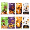 40pcs Halloween Gift Plastic Gift Tote Candy Party Pumpkin Spider Element Colorful Packaging Plastic