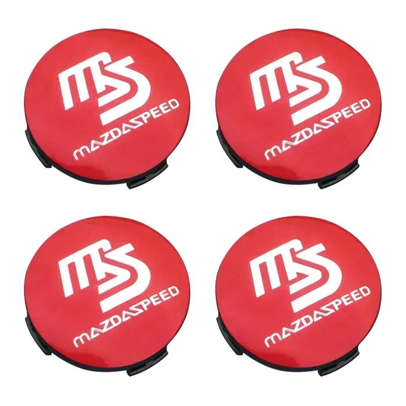 4PCS 56mm Wheel Center Cap Logo Hub Cover Badge Emblem For Mazda 6 3 CX5 2 CX7 Demio Atenza Axela MX30 CX30 CX3 CX9 MX5 RX8 RX7