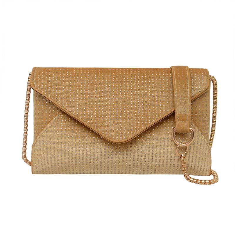 

Niche Envelope Women s Bag Fashion One Shoulder Oblique Span Bag Underarm Women s Bag Casual Simple Bag золотий