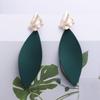 Orecchini Statement Vintage Retrò 2019 Bianchi Geometrici Lunghi Pendenti per Donne Matrimonio Festa Regalo di Natale Ingrosso