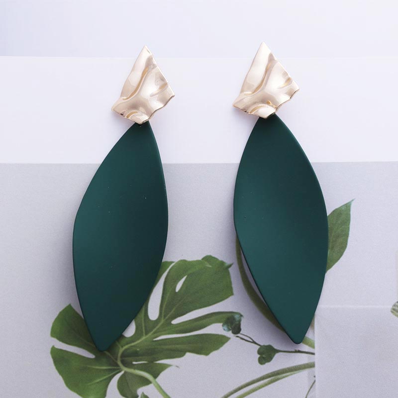 Orecchini Statement Vintage Retrò 2019 Bianchi Geometrici Lunghi Pendenti per Donne Matrimonio Festa Regalo di Natale Ingrosso