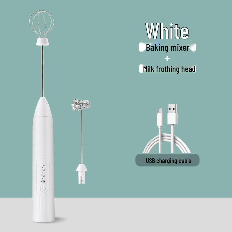 Rechargeable Handheld Electric Milk Frother & Egg Beater