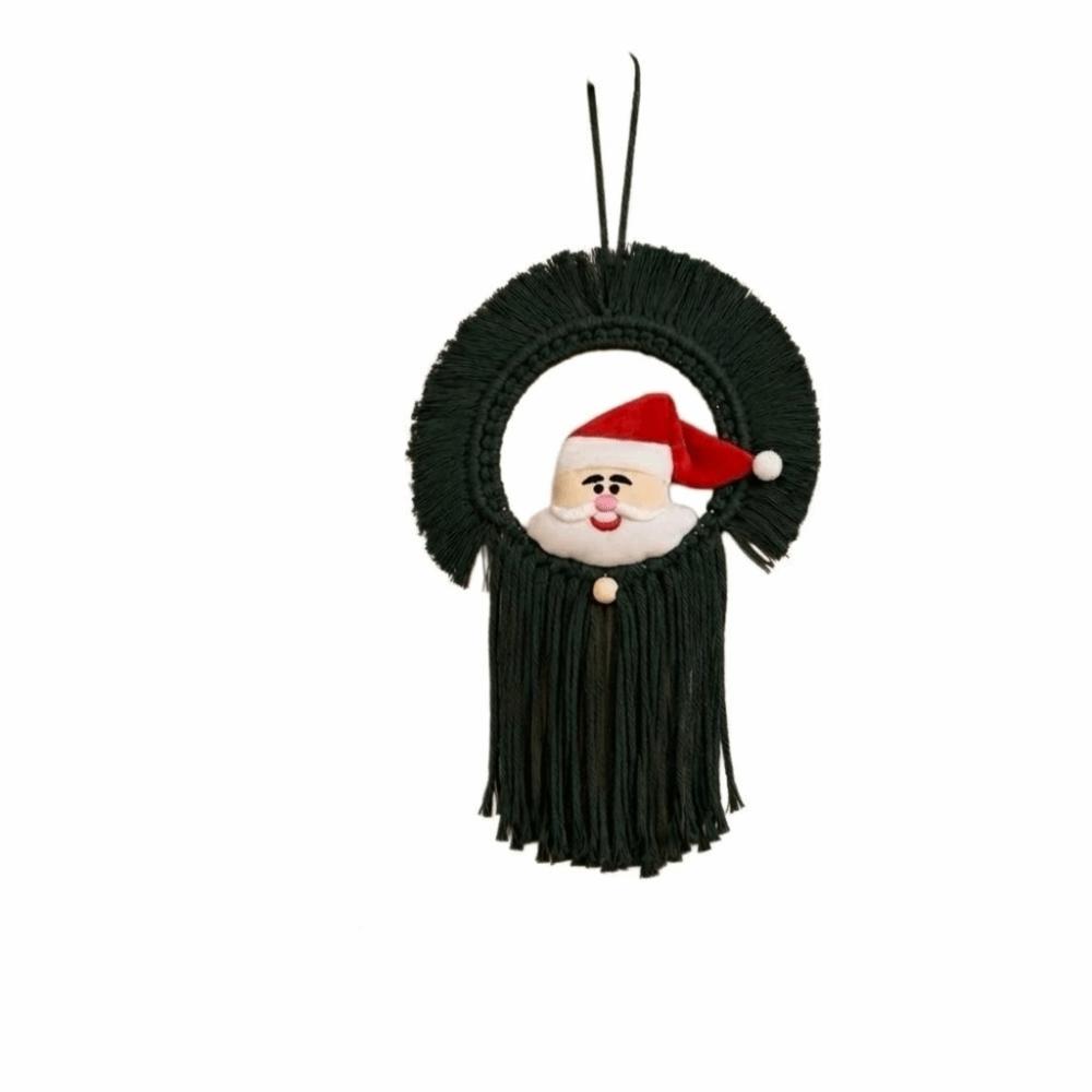 Round Shape Santa Claus Wall Hanging 20x30cm Santa Christmas Decoration Kids Room Decoration