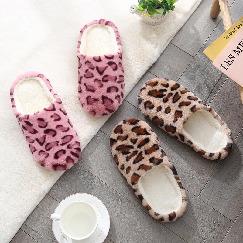 Winter Plush Men Slippers Plus Size Women for Man Furry Shoes Warm Cotton Slippers