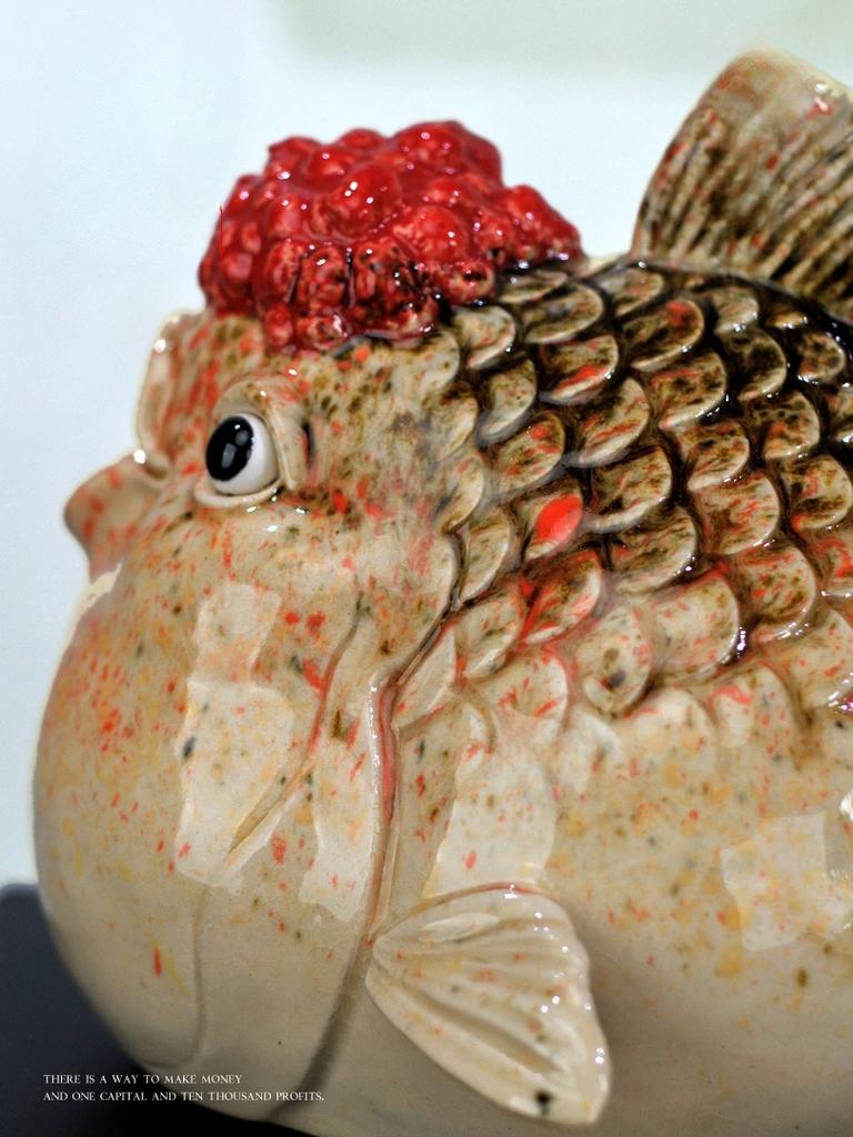 National Tide Ceramic Fish Decoration Modern Simple Household Creative Arts and Crafts Gifts Living Room Porch Table Decoration