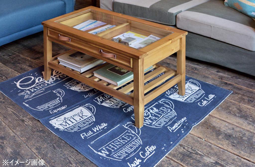 Azumaya-kk Rug, Blue, 90cm Wide X 130cm Deep, TTR-154BL