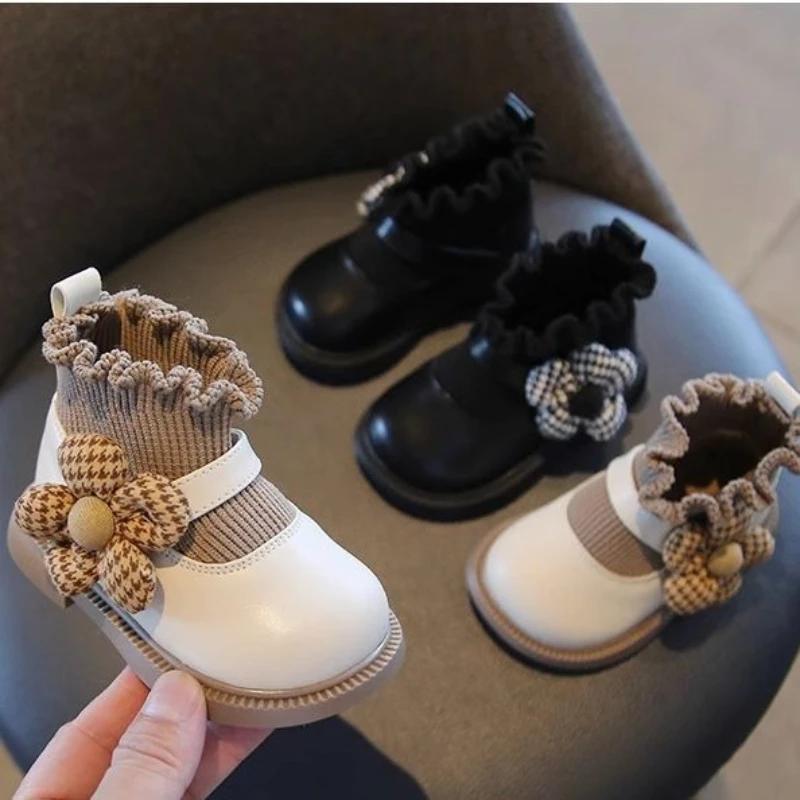 Spring Fashion Soft Soled Baby Girl Shoe Princess Flower Elegant Baby Shoes Stylish Versatile Popular Daily Casual Shoe Zapatos
