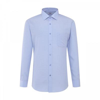 Solid Blue Classic Shirt Rzrsg1902 Bu
