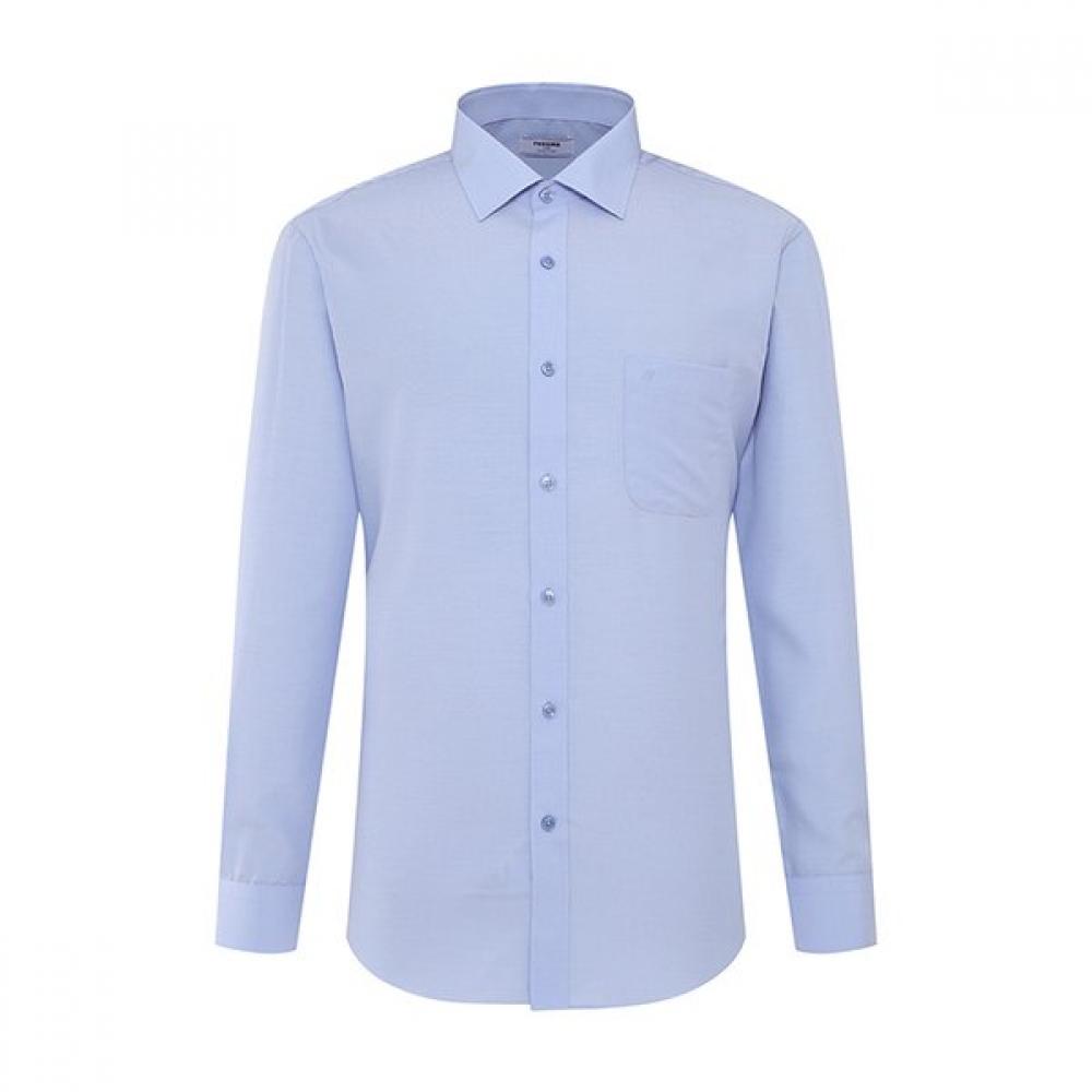 RENOMA Однотонная синяя классическая рубашка Rzrsg1902 Bu 110