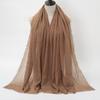 Wrinkle Pleated Plain Hijab 10 Colors Ripple Hijab Women Scarves Veil Crinkle Hijab Scarf