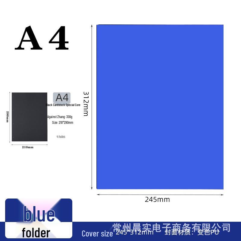 Chenshi Leather A4 Business Notebook & 4-Hole File Folder with Logo