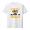 Potato Chips Are Always The Answer T Shirt For Chip Lovers And Snack Fans Vintage Washed Unisex Graphic Stretched Casual